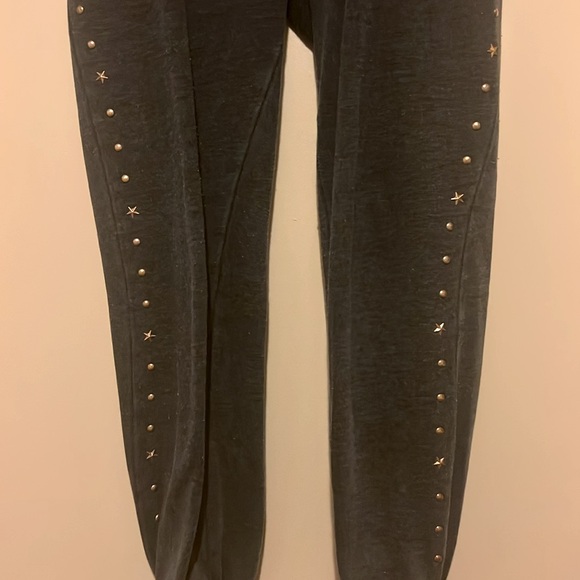 S/M Vintage Hanana Women Cosy Side GoldenBeads Comfy Stretchy Pants ElasticWaist - Picture 5 of 9
